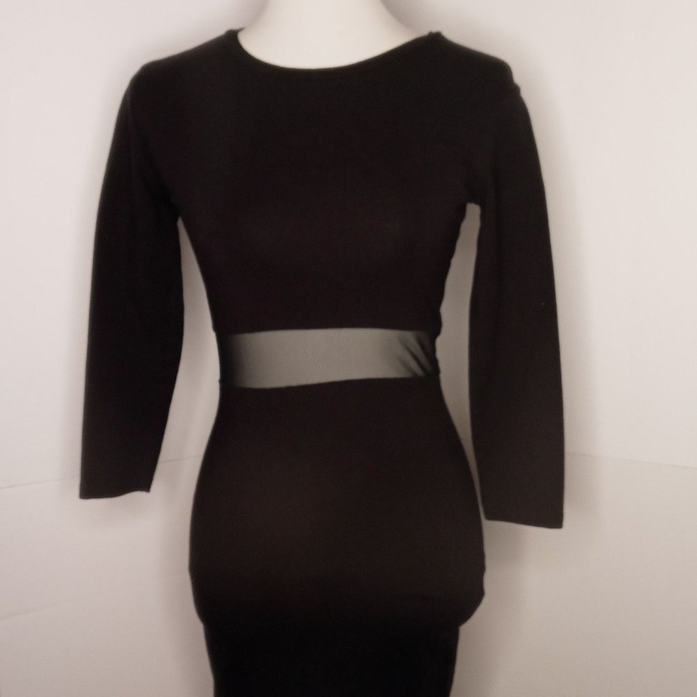 Forever21 Black Dress with mesh cutout